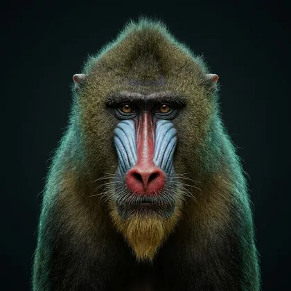 Mandrill (Mandrillus sphinx)